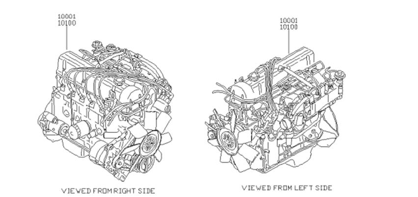 1979 Nissan 280ZX Engine Assembly Diagram